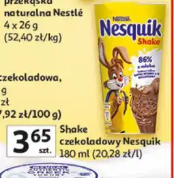 Auchan Shake czekoladowy Nesquik oferta