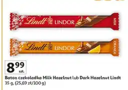 Auchan Baton czekoladka Milk Hazelnut lub Dark Hazelnut Lindt oferta