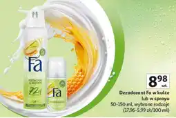 Auchan Dezodorant Fa w kulce lub w sprayu oferta