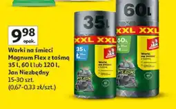 Auchan Worki na śmieci Magnum Flex z taśmą oferta