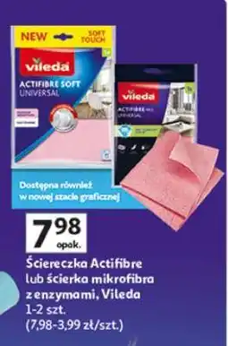 Auchan Ściereczka Actifibre lub ścierka mikrofibra z enzymami, Vileda oferta