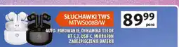 Auchan SŁUCHAWKI TWS MTWS008BW oferta