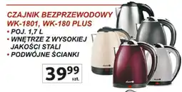Auchan CZAJNIK BEZPRZEWODOWY WK-1801, WK-180 PLUS oferta