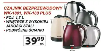 Auchan CZAJNIK BEZPRZEWODOWY WK-1801, WK-180 PLUS oferta