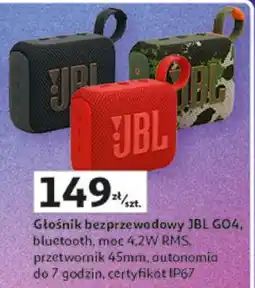 Auchan Głośnik bezprzewodowy JBL GO4 oferta