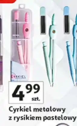 Auchan Cyrkiel metalowy z rysikiem pastelowy oferta