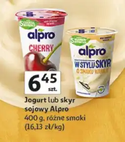 Auchan Jogurt lub skyr sojowy Alpro oferta