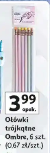 Auchan Ołówki trójkątne Ombre, 6 szt oferta