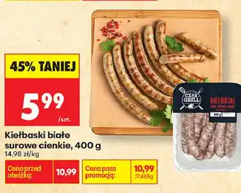 Biedronka Kiełbaski białe surowe cienkie oferta