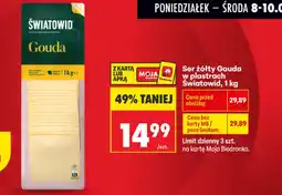 Biedronka Światowid Ser żółty Gouda w plastrach oferta