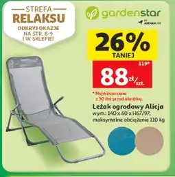Auchan Leżak ogrodowy oferta