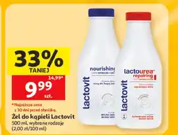 Auchan Żel do kąpieli Lactovit oferta