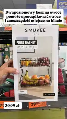 Biedronka Dwupoziomowy kosz na owoce Smukee Home oferta