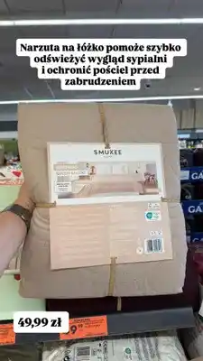 Biedronka Narzuta na łóżko Smukee Home 220x200 cm oferta