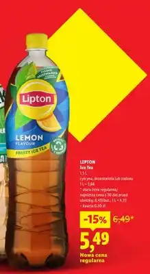 Lidl Napój Lipton Ice Tea brzoskwinia oferta