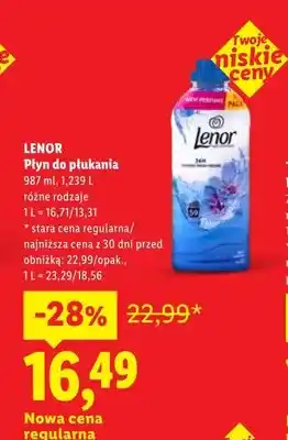Lidl Płyn do płukania Lenor oferta