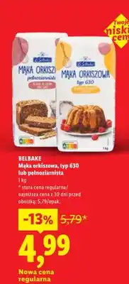 Lidl Mąka orkiszowa pełnoziarnista Belbake oferta