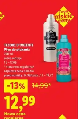 Lidl Płyn do płukania Tesori d'Oriente oferta