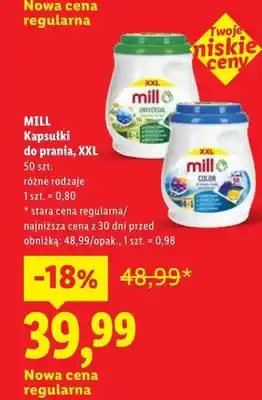 Lidl Kapsułki do prania Mill XXL oferta