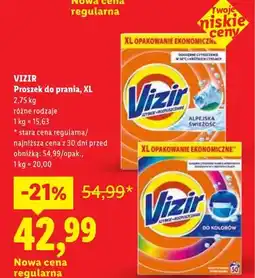 Lidl Proszek do prania Vizir XL oferta