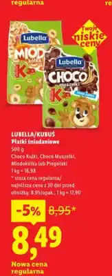 Lidl Płatki śniadaniowe Kubuś Choco Kulki oferta