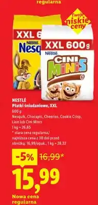 Lidl Płatki śniadaniowe Nestlé Nesquik XXL oferta