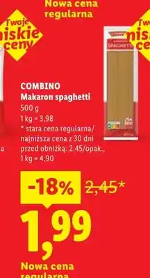 Lidl Makaron spaghetti Combino oferta