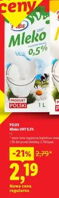 Lidl Mleko UHT Pilos 0,5% oferta