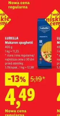 Lidl Makaron spaghetti Lubella oferta