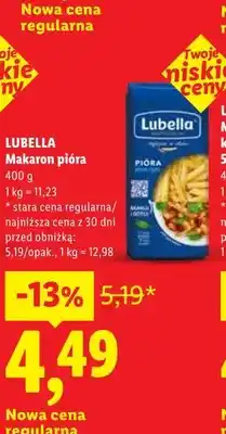 Lidl Makaron pióra Lubella oferta