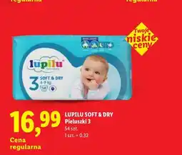 Lidl Pieluszki Lupilu Soft & Dry 3 oferta