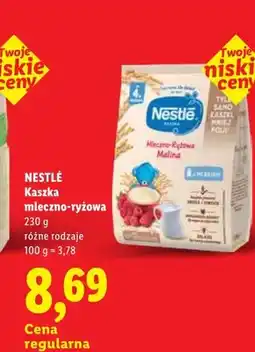 Lidl Kaszka mleczno-ryżowa Nestlé oferta