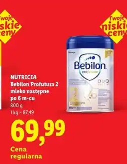 Lidl Mleko następne Bebilon Profutura 2 po 6 m-cu oferta