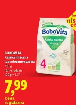 Lidl Kaszka mleczna BoboVita oferta