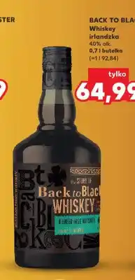 Kaufland Whiskey irlandzka Back to Black oferta