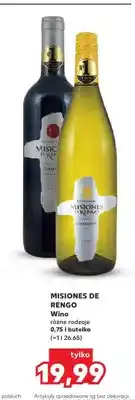 Kaufland Wino czerwone wytrawne Misiones de Rengo Carmenere oferta