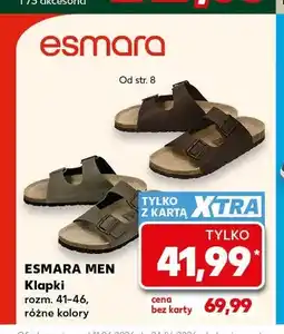 Kaufland Klapki męskie Esmara Men oferta