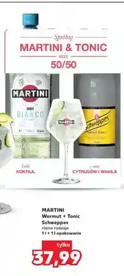 Kaufland Wermut Martini + Tonic Schweppes oferta