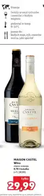 Kaufland Wino Maison Castel Merlot oferta