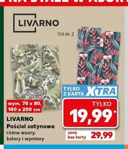 Kaufland Pościel satynowa Livarno oferta