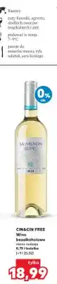 Kaufland Wino bezalkoholowe Cin&Cin Free Sauvignon Blanc oferta