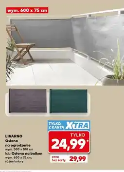 Kaufland Osłona na ogrodzenie Livarno oferta