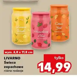 Kaufland Świeca zapachowa Lemon Verde Livarno oferta
