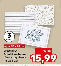 Kaufland Ścierki kuchenne Livarno 3-pak oferta