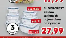 Kaufland Zestaw szklanych pojemników na żywność SILVERCREST 3-pak oferta