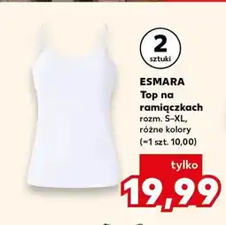 Kaufland Top na ramiączkach damski Esmara oferta