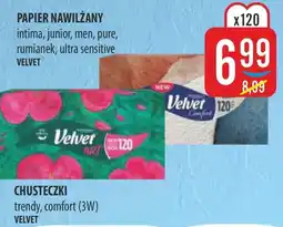MOKPOL Velvet Chusteczki lub Papier nawilżany oferta