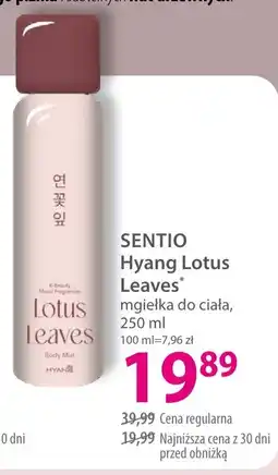 Hebe Sentio Hyang Lotus Leaves mgiełka do ciała oferta