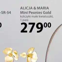 Hebe Alicja & Maria Mini Peonies Gold kolczyki oferta