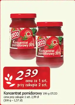 Cezar Delikatesy Ot.Co Koncentrat pomidorowy 30% oferta